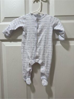 Magnolia baby "Little Brother" Footed One-Piece